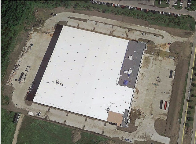Aerial View of finished building